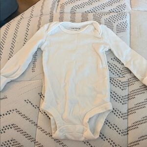 Carter's Soft White Long Sleeve Bodysuit